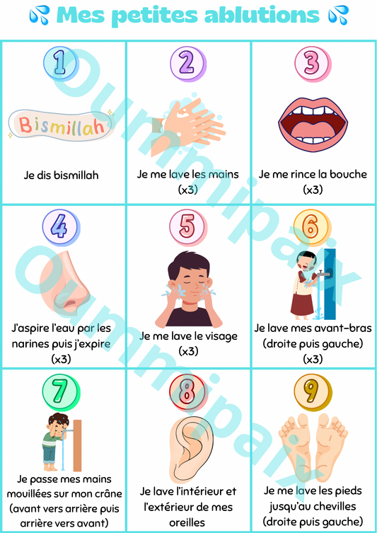 Affiche "Mes petites ablutions"