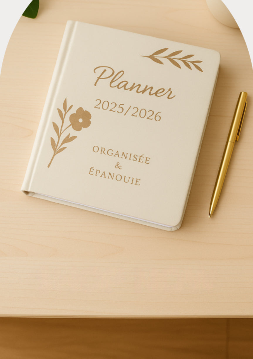 Planner 2025/2026 organisée et épanouie