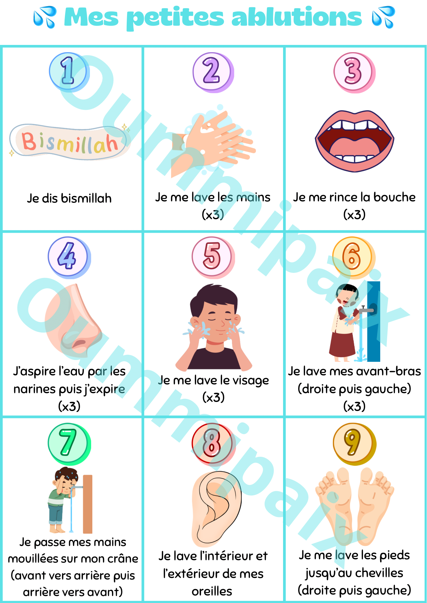 Affiche "Mes petites ablutions"