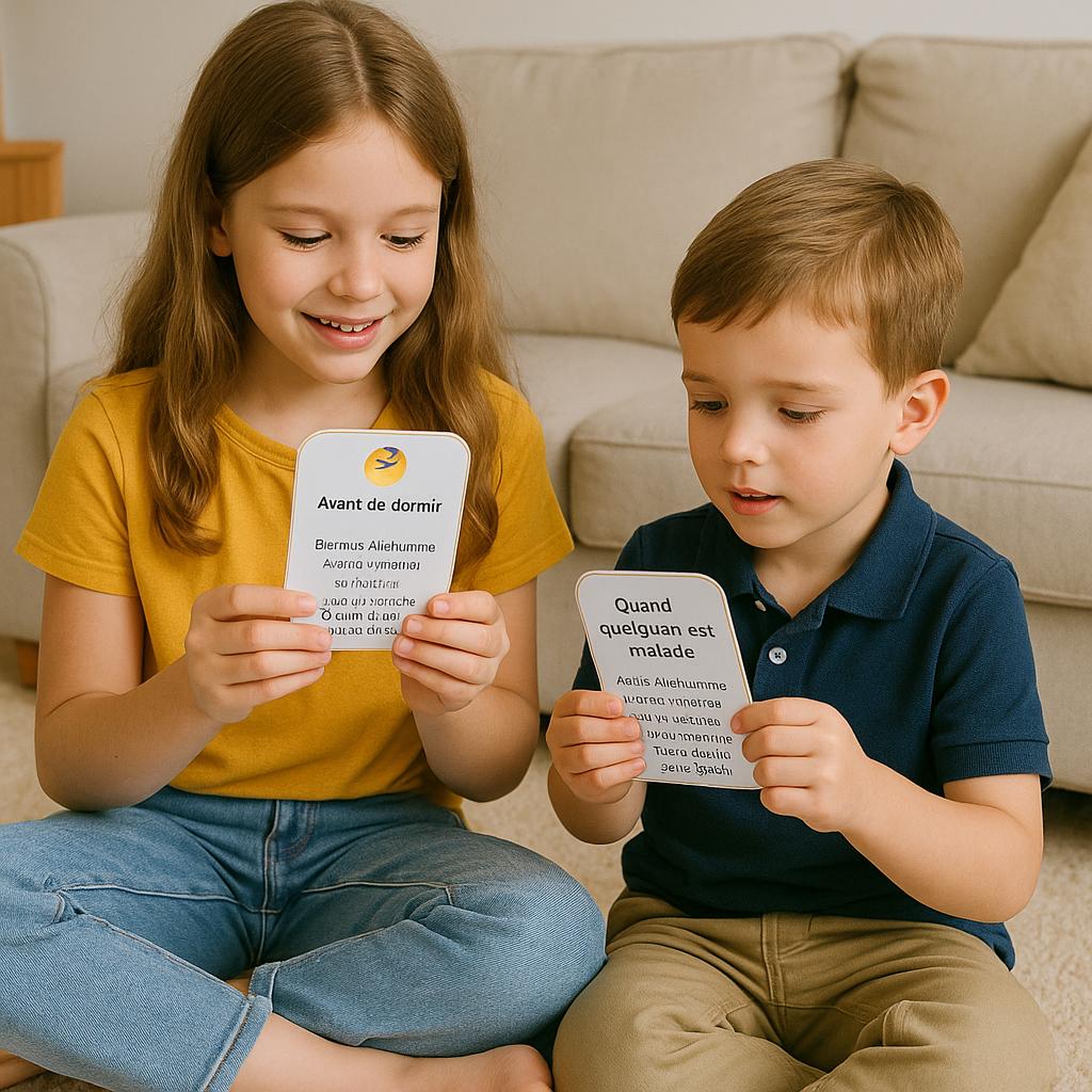 Mes premières invocations – 24 Cartes éducatives enfant 3-10 ans | Doua à imprimer