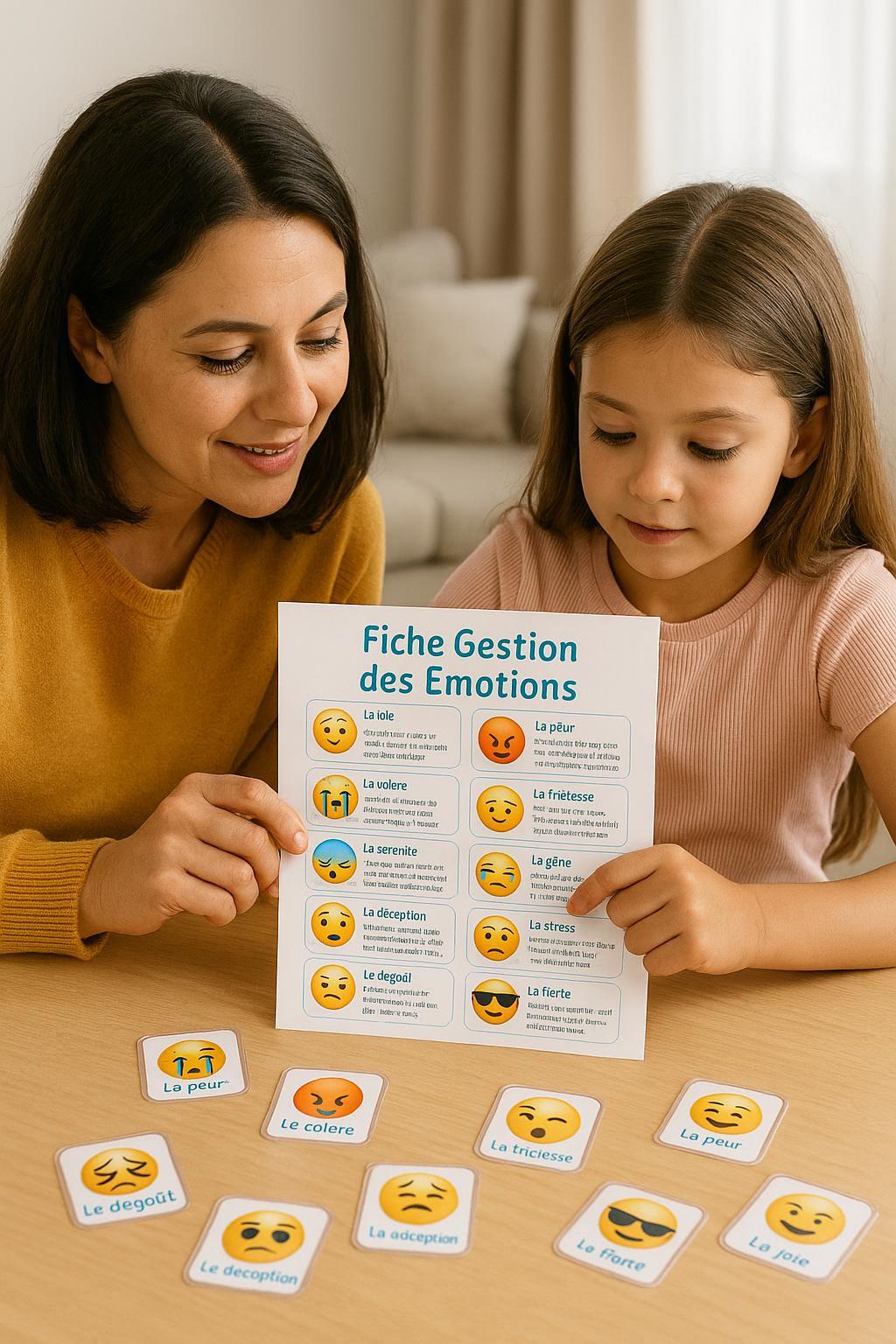 Kit des émotions pour enfants musulmans (2-6 ans)  Cartes, jeux et outils à imprimer