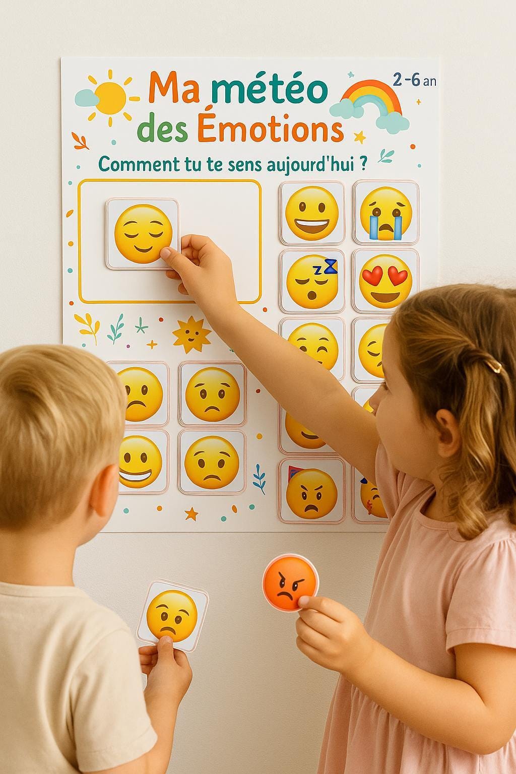 Kit des émotions pour enfants musulmans (2-6 ans)  Cartes, jeux et outils à imprimer